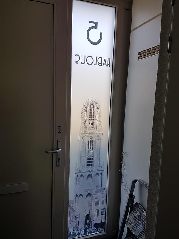 melkglasfolie met foto print