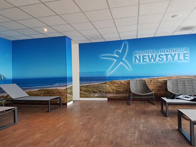 naadloos fotobehang sportschool utrecht