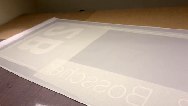 raamfolie gesneden met applicatietape