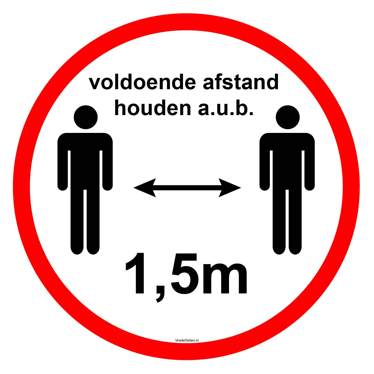 Brady Sticker verboden Meenemen Van Dieren Gelamineerd Polyester Diameter 100mm