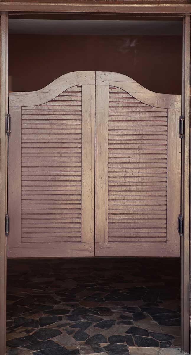 Massief Hout Western Saloon Half Deur Automatische Sluiting Massief Hout Western Saloon Half Deur Automatische Sluiting