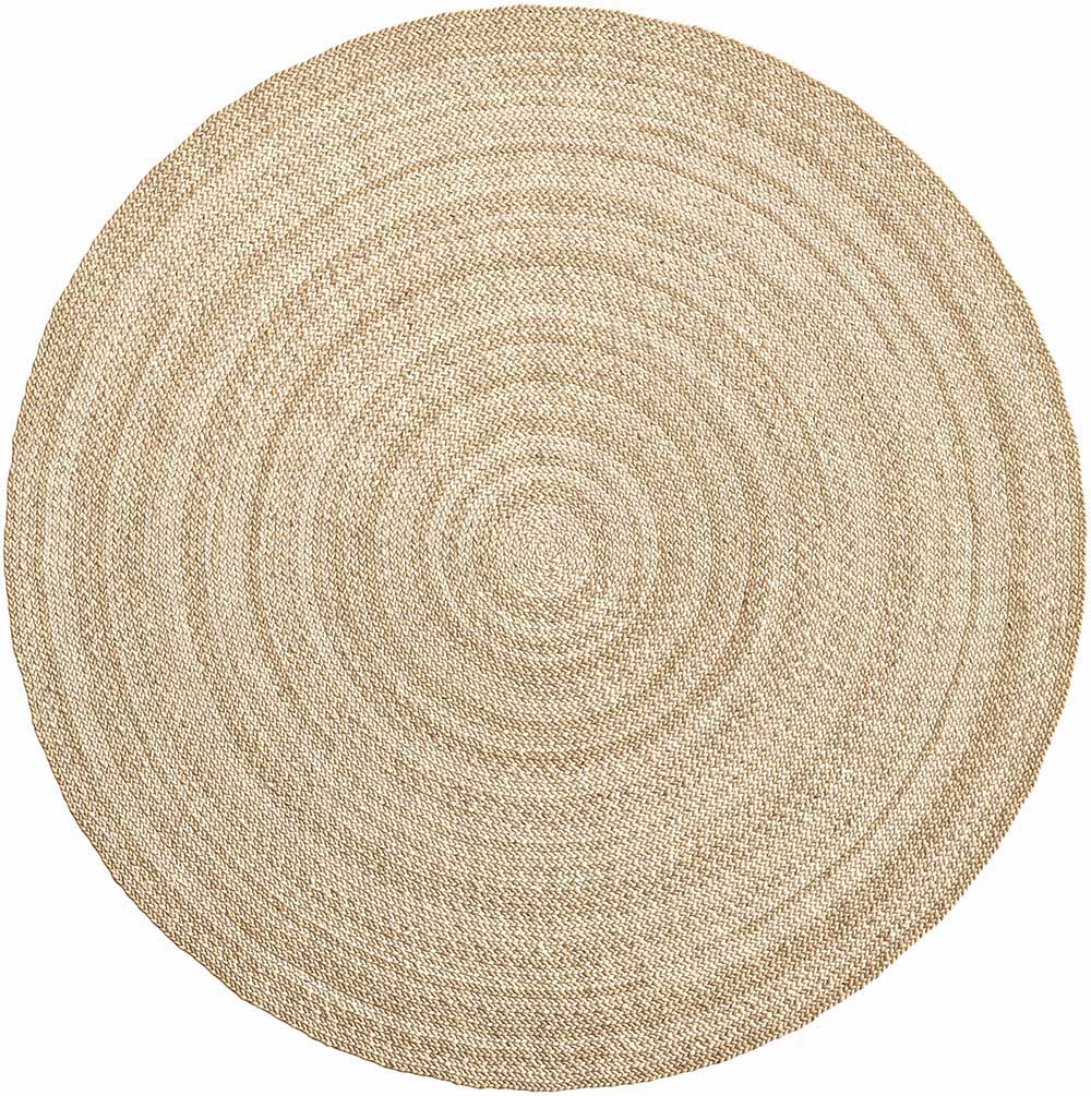 Jute Sticker Op maat gemaakte ronde vloerkleedsticker met natuurlijke jute look ...