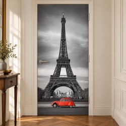 xl-deuren-extra-sfeerbeelden/xl-deursticker-eiffeltoren-zwart-wit-shopping