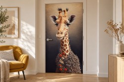 xl-deuren-extra-sfeerbeelden/xl-deursticker-giraf-art-sfeer