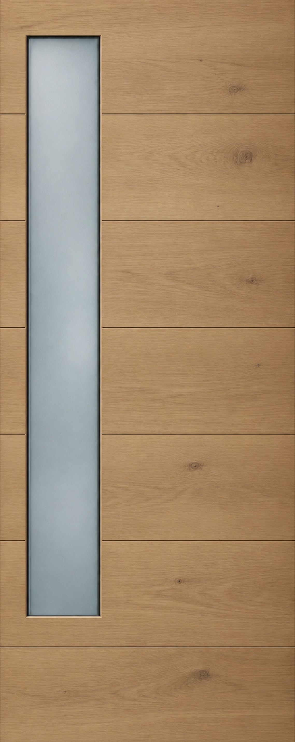moderne eiken voordeur met glas aan de zijkant M12 als XL deursticker zonder witte buitenrand