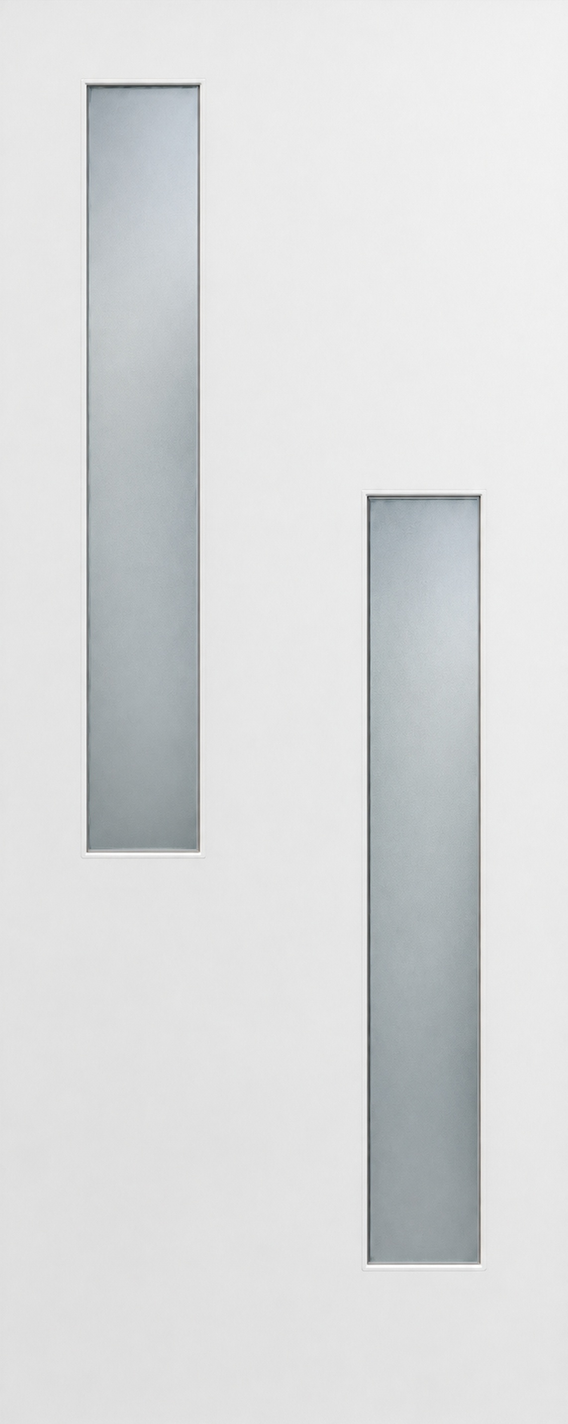 moderne witte voordeur met verspringende ruiten M21 als XL deursticker zonder witte buitenrand